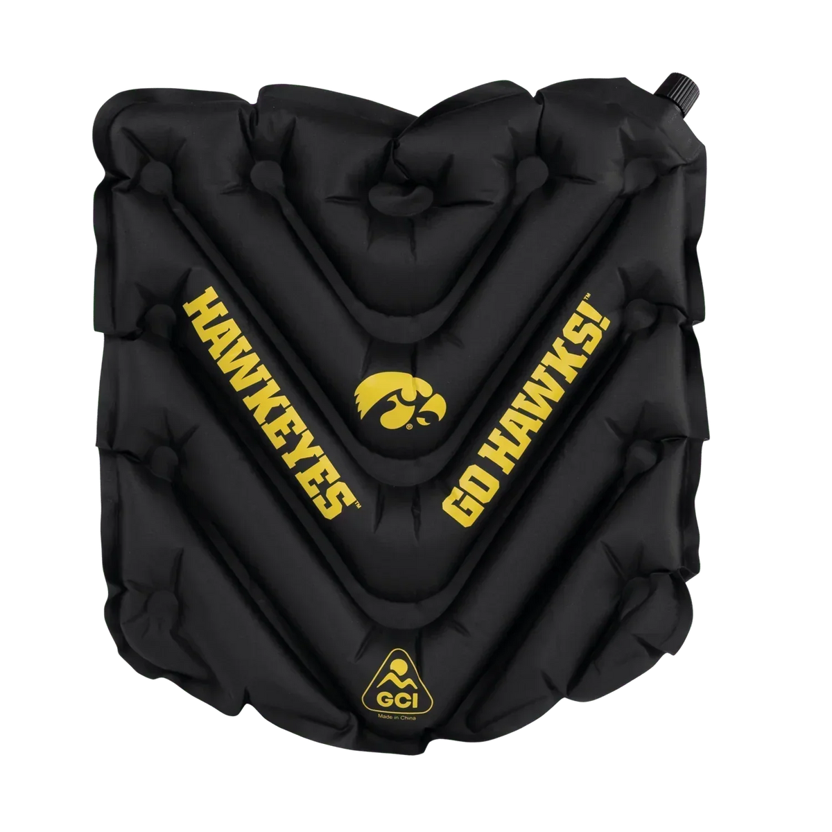 College V Seat™ Inflatable Stadium Cushion - Iowa Hawkeyes - Tailgate Serve